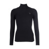 Camisola de gola alta Montalcino - HKM - Preto