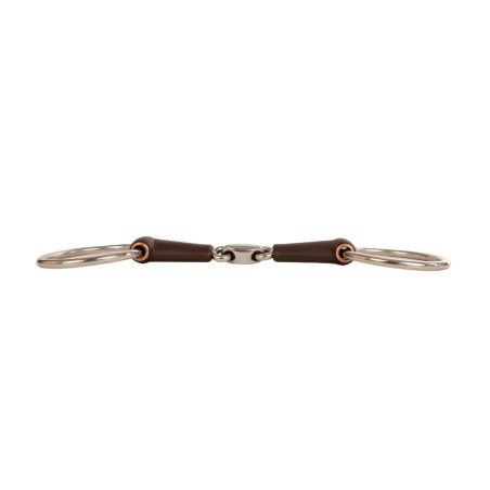 Bridão simples com argolas Flex dupla rótula médio 18 mm 14,5 cm