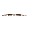 Bridão simples com argolas Flex dupla rótula médio 18 mm 14,5 cm - Branco