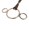Pessoa 3 anéis Flex embocadura simples média 20 mm 14,5 cm - Branco