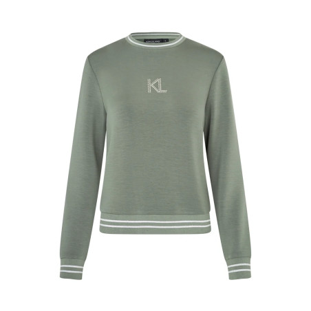 Sweatshirt feminino com cristais Swarovski KLLilian Kingsland mulher