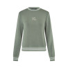 Sweatshirt feminino com cristais Swarovski KLLilian Kingsland mulher - Verde escaravelho
