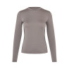 T-shirt de treino feminino com gola redonda KLLea Kingsland mulher - Marrom ferro