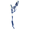 Hobby Horse Pony Academy Cabeçada + guia - Azul royal