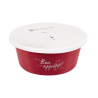 Comedouro com tampa Waldhausen - Vermelho cereja