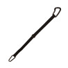 Corda de amarração para van e crosstie destacável com mosquetão de alumínio preto 120 cm - Preto