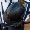 Capacete Charles Owen SP8 Plus Leather Look - Preto brilhante