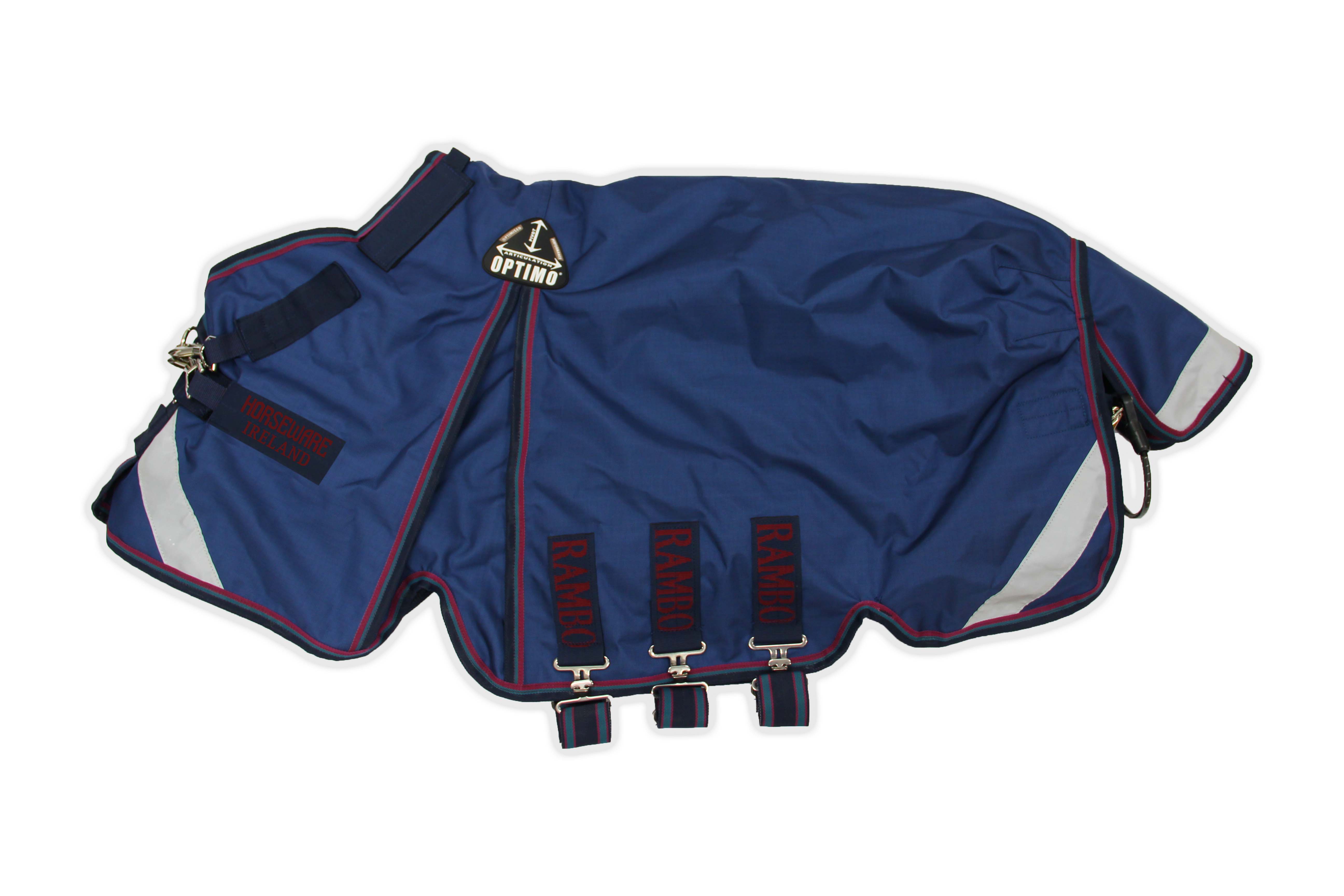 Coperta Horseware Rambo® Optimo Turnout 0g 1000D Azul-marinho