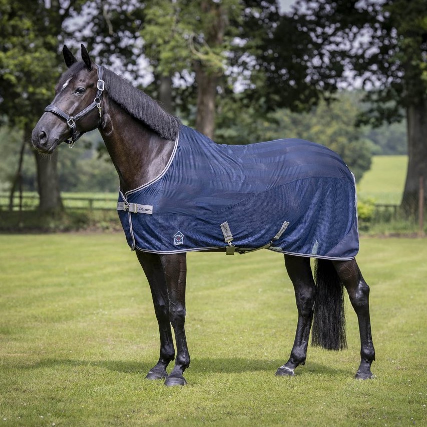 Camisa LeMieux Arika Air-Tek mesh Azul-marinho