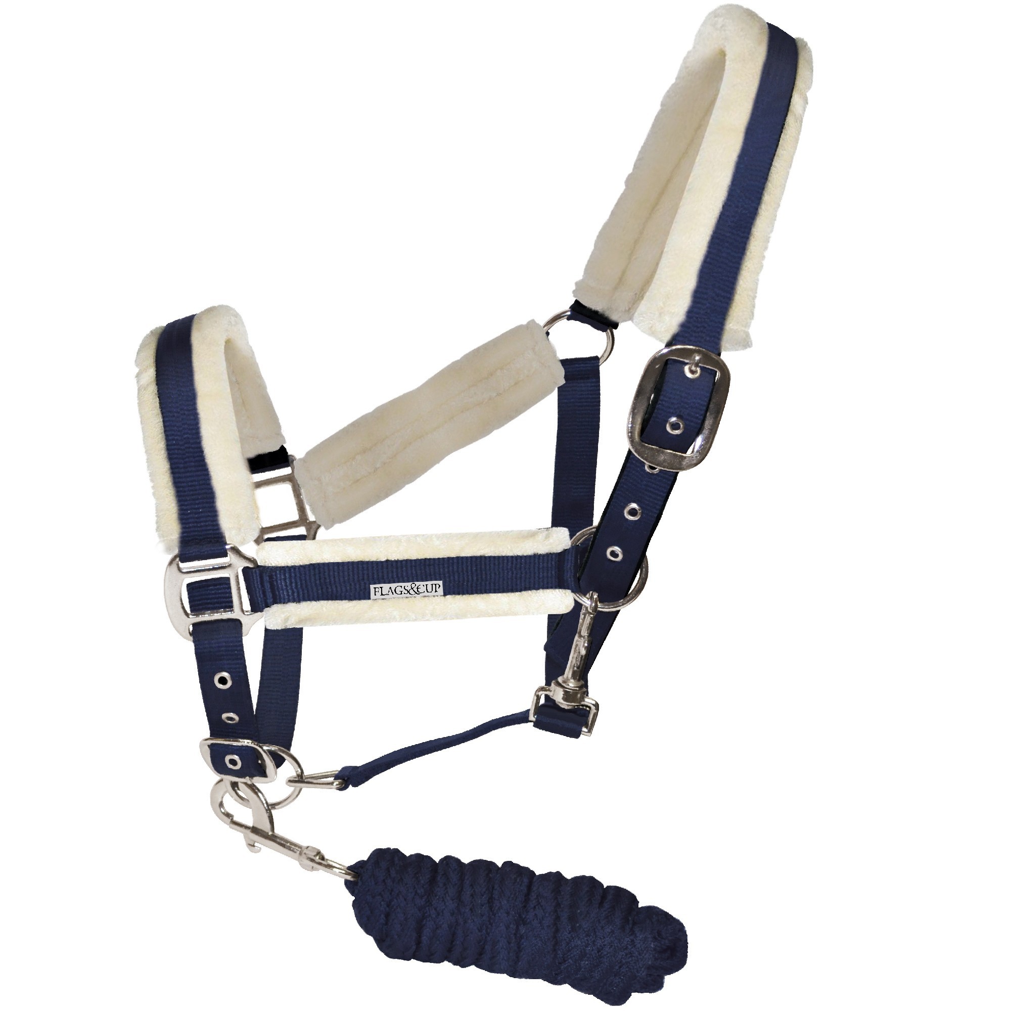 Conjunto licol e longe Velta Flags & Cup Azul-marinho Conjunto licol e longe Velta Flags & Cup Azul-marinho