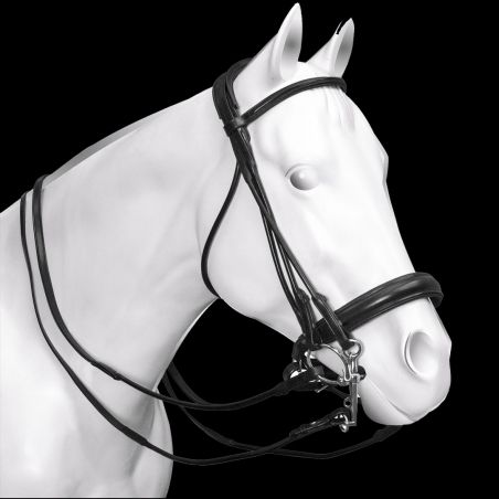 Bridão Acavallo Parnaso Couro Duplo Rédeas