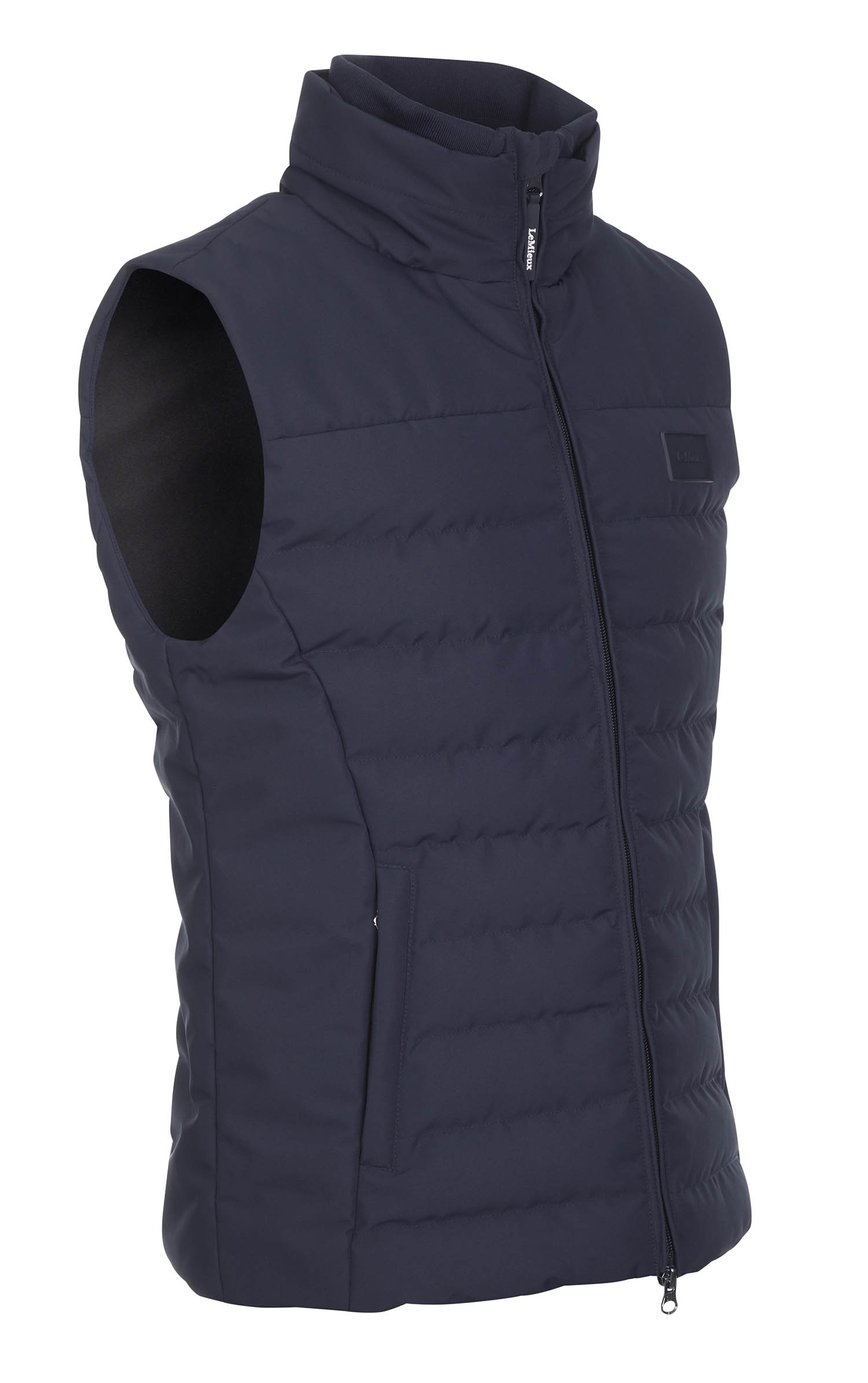 Colete acolchoado sem mangas LeMieux Elite masculino Azul-marinho