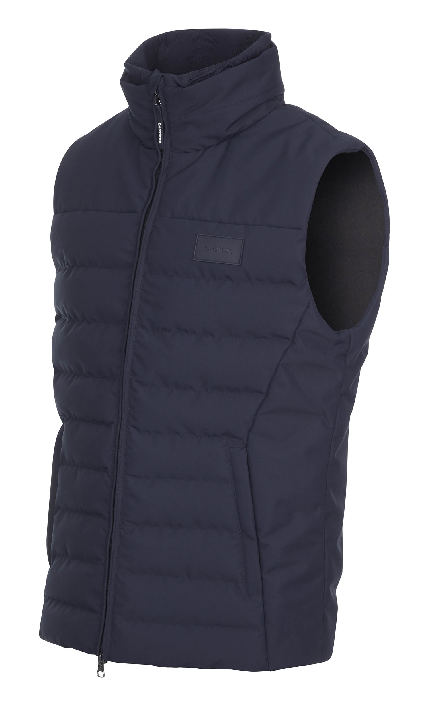 Colete acolchoado sem mangas LeMieux Elite masculino Azul-marinho