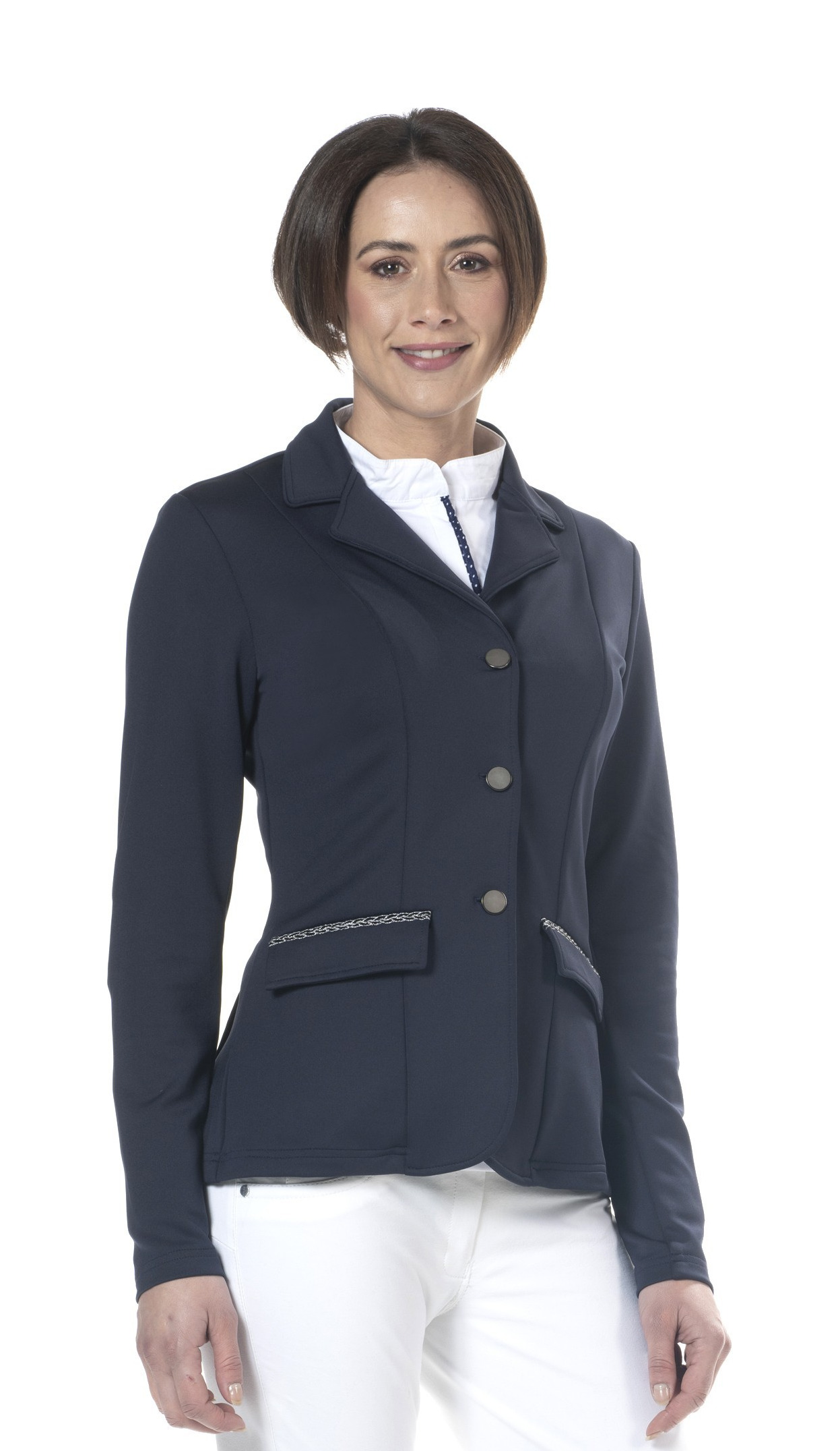 Casaco de competição feminino Paloma Flags & Cup Marinho / prateado Azul Casaco de competição feminino Paloma Flags & Cup Marinho / prateado Azul