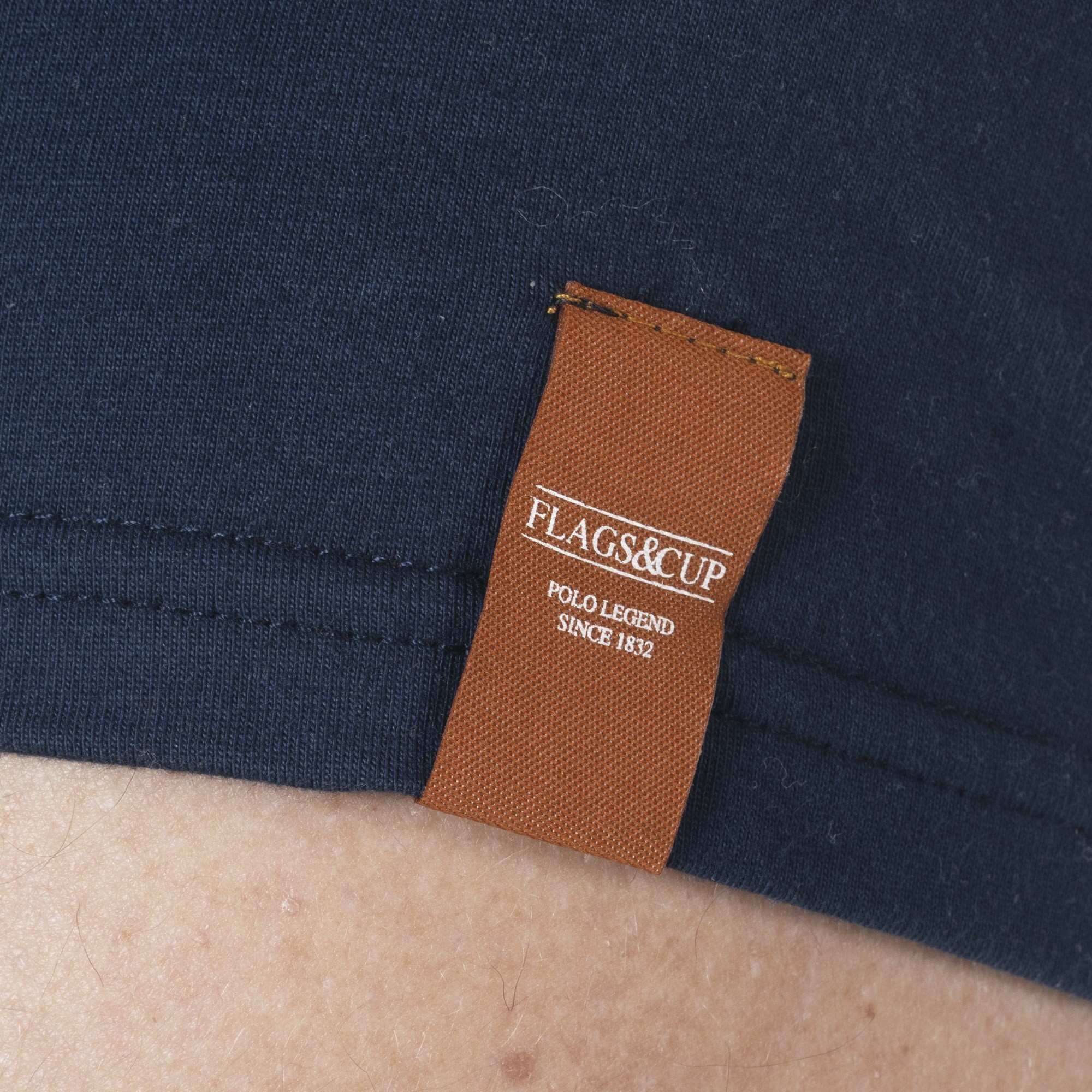 Camiseta masculina Pedro Flags & Cup Azul-marinho