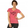 T-shirt feminino Rafaela Flags & Cup - Fúcsia