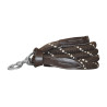 Corda longa Canter com fivelas brancas - Castanho