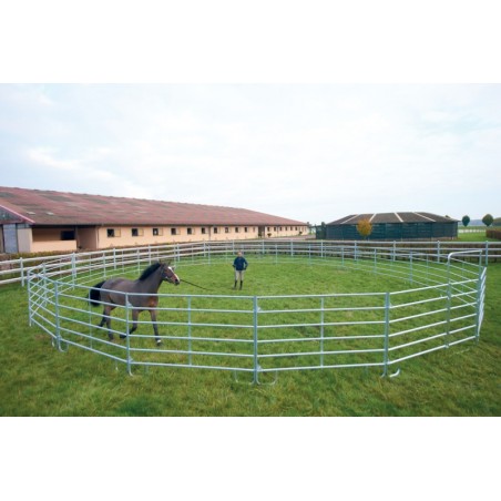 Painel redondo de trabalho galvanizado Ø 10 m painel 2,40 m La Gée