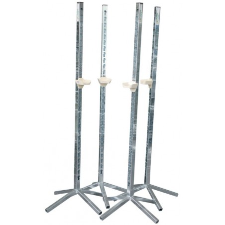 Conjunto de 4 castiçais metálicos simples La Gée