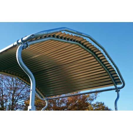 Proteção de telhado para manjedoura metálica La Gée