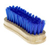 Escova de cabeça Horze com base de madeira - Azul
