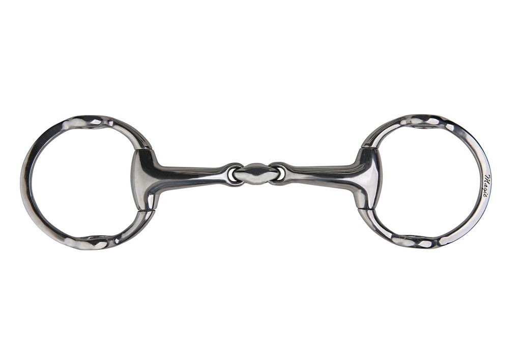 Freio de equitação Metalab com duplo canhão anatômico