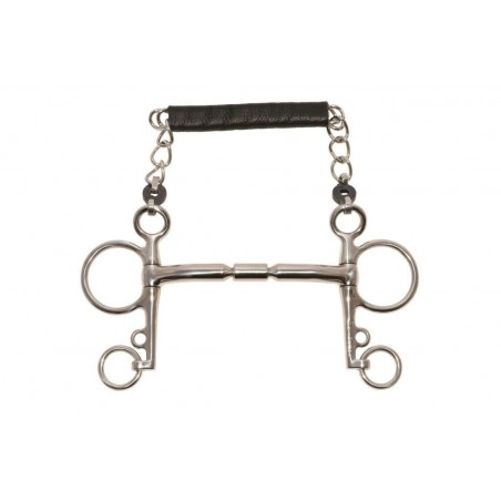 Freio pelham Metalab Elite reto hastes longas