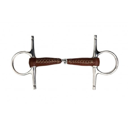 Mors de agulhas Metalab Pinchless revestido de couro 20 mm