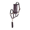 Cabeçada e corda anti-moscas de nylon Imperial Riding - Multi-bordô