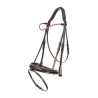 Bridon Imperial Riding Di Layla com focinheira combinada - Preto envernizado / rosa