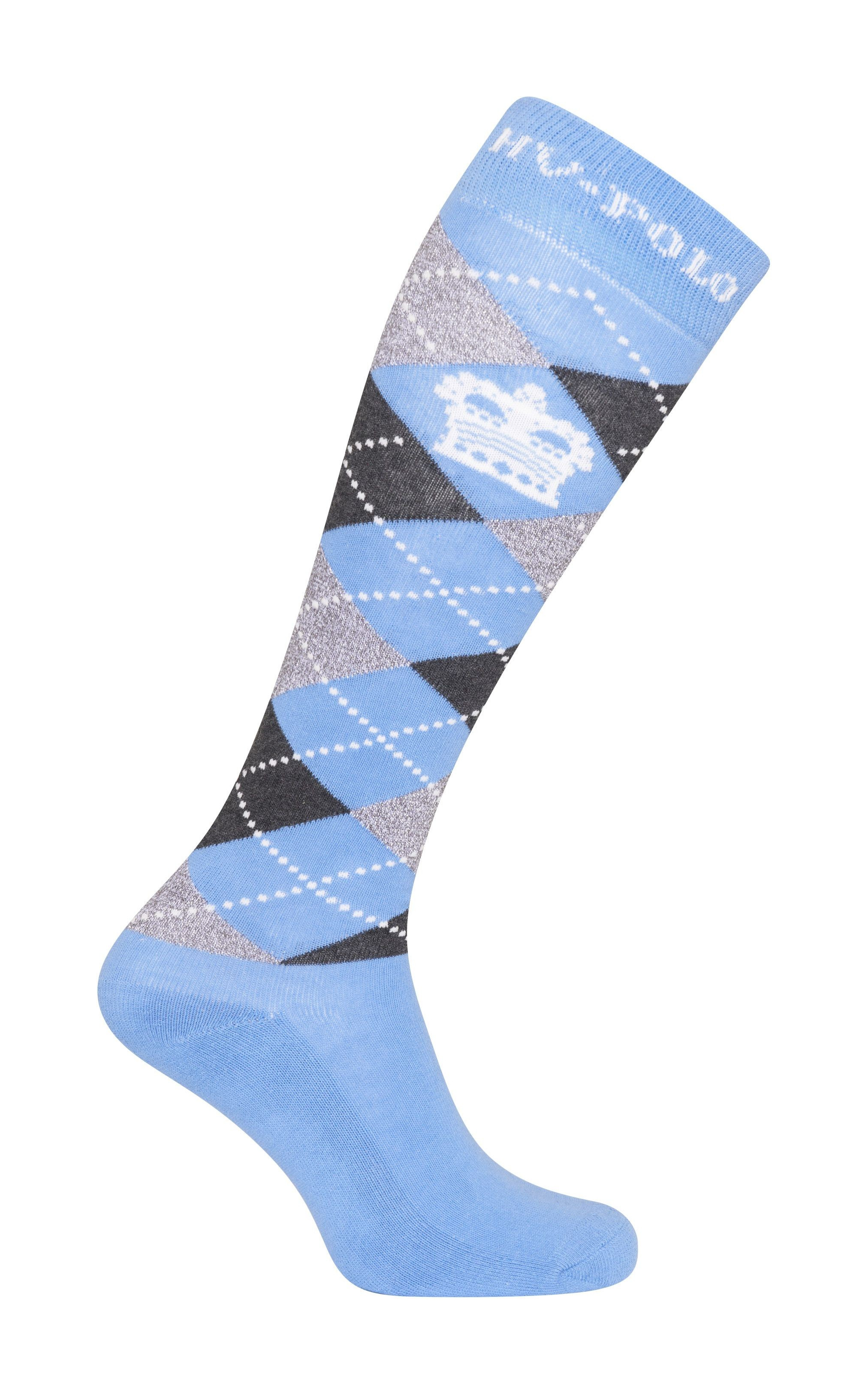 Meias Argyle HV Polo AirBlue / Preto Azul