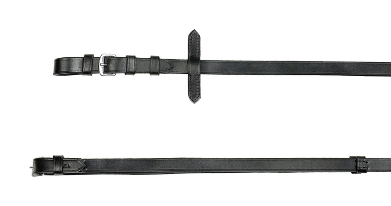 Rédeas de Couro Horze Preto