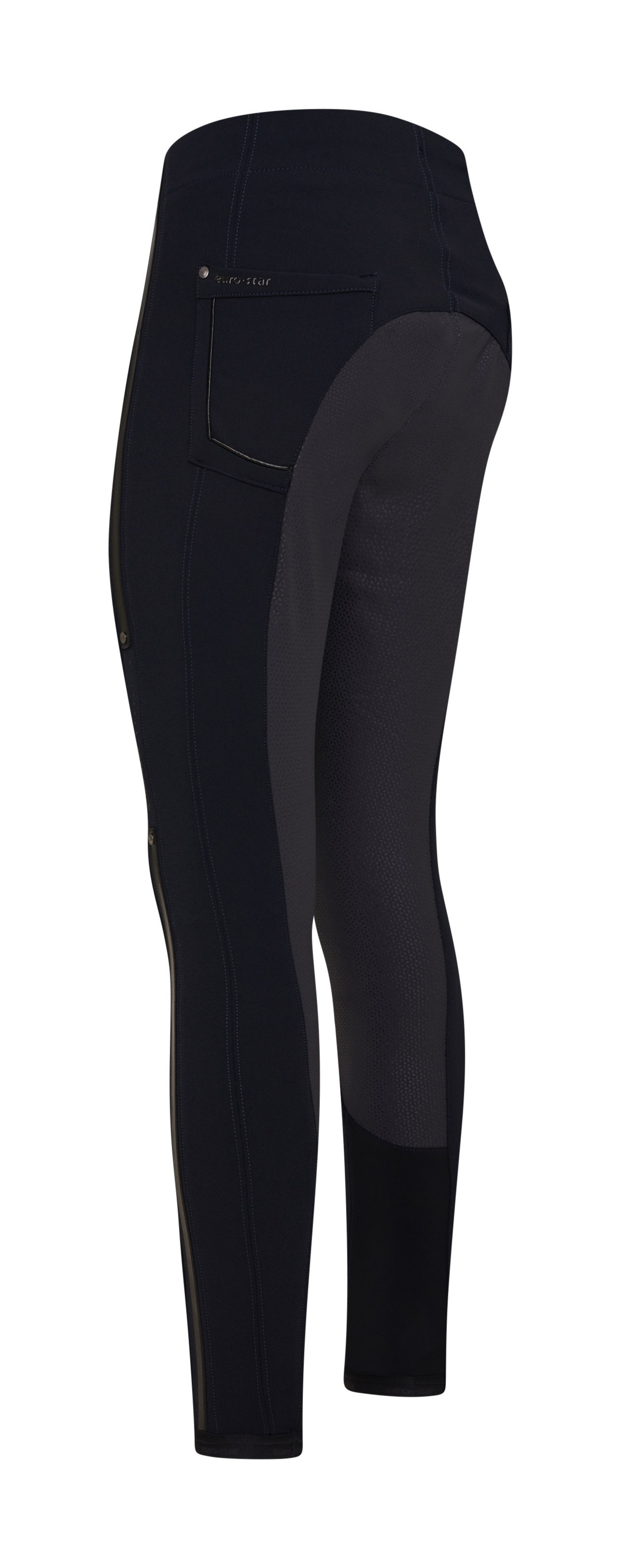 Calça de equitação Euro-Star Wondershape FullGrip Azul-marinho