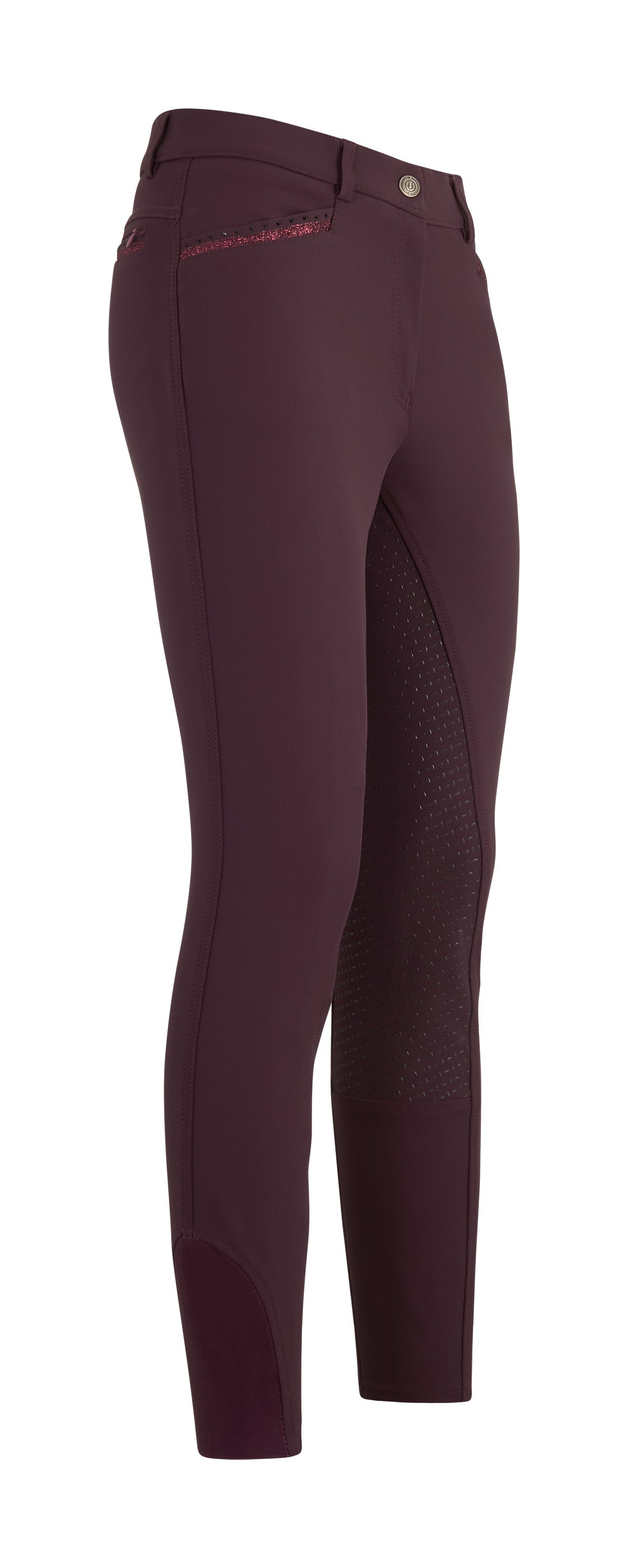 Calças de equitação Imperial Riding El Capone FullGrip Tango Vermelho