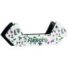 Stickers Flex-On para estribos Safe-On ou Junior - Branco / verde fosco