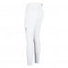 Calça de equitação Euro-Star Nika FullGrip feminina - Branco