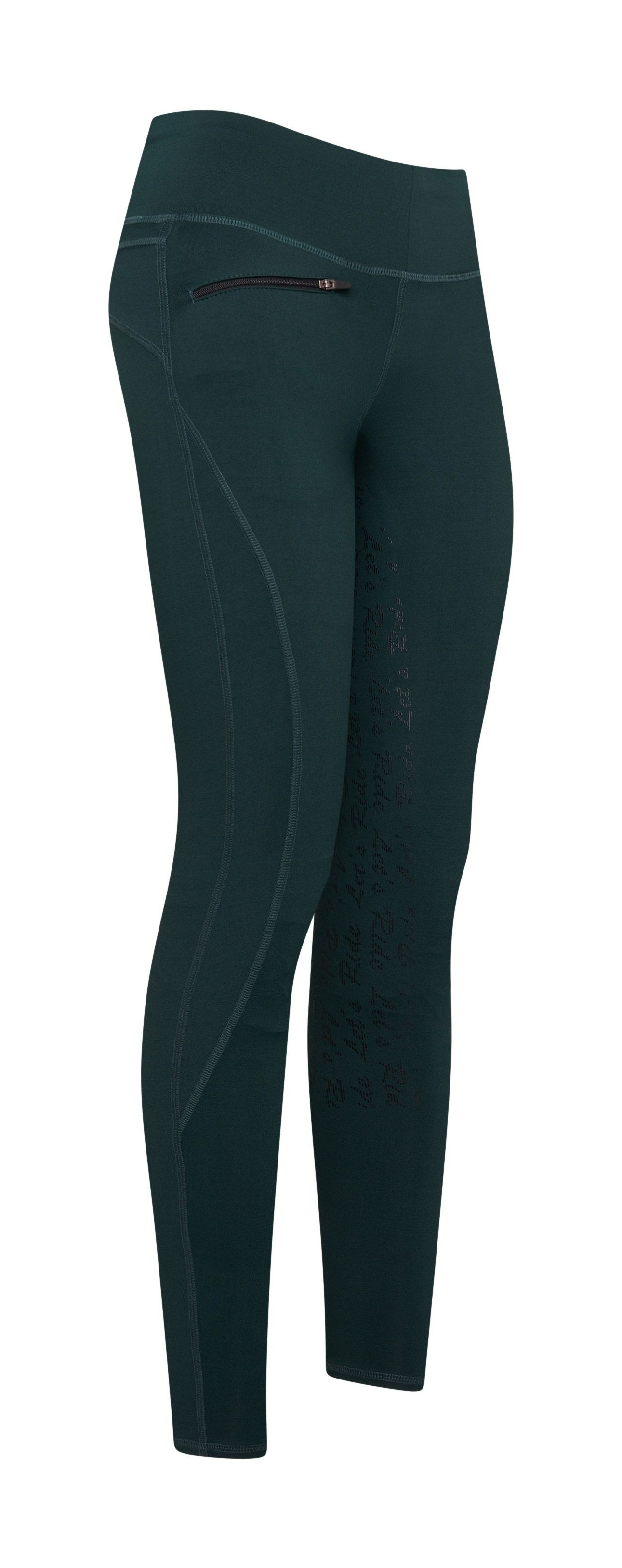 Legging de equitação Easy Rider Dietse FullGrip Ladies Verde azul petróleo