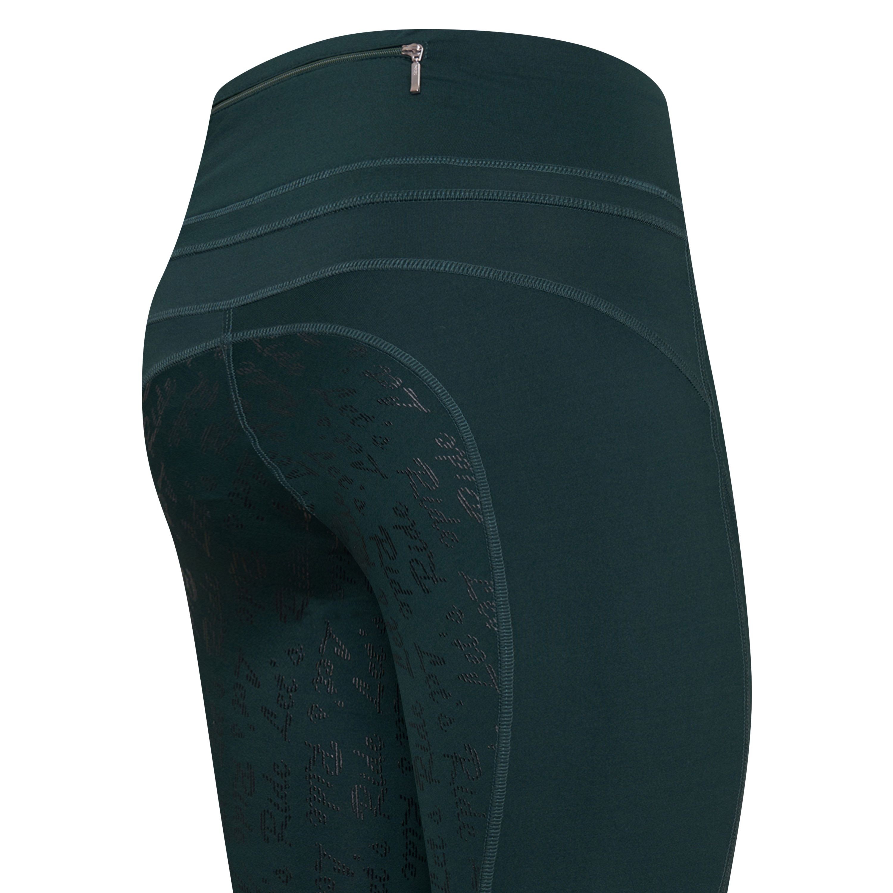 Legging de equitação Easy Rider Dietse FullGrip Ladies Verde azul petróleo
