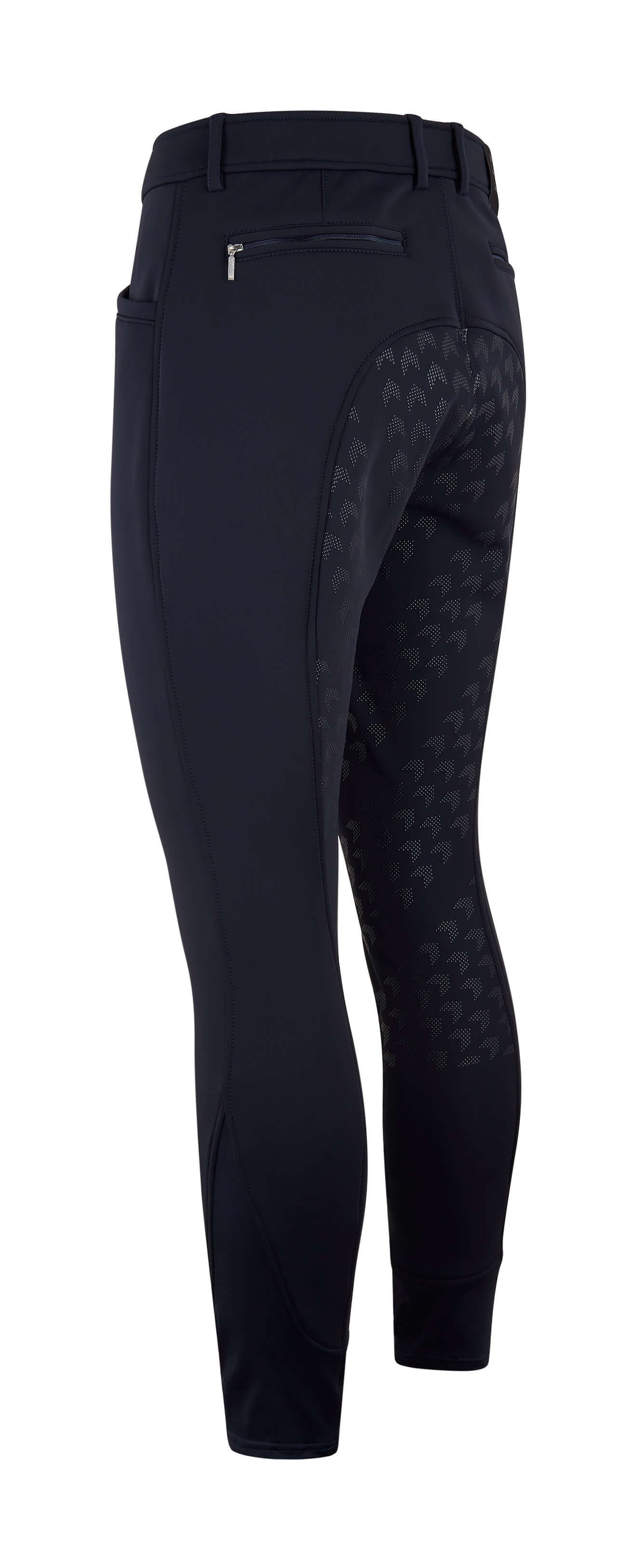 Calça de equitação Easy Rider Victor Softshell FullGrip Azul-marinho