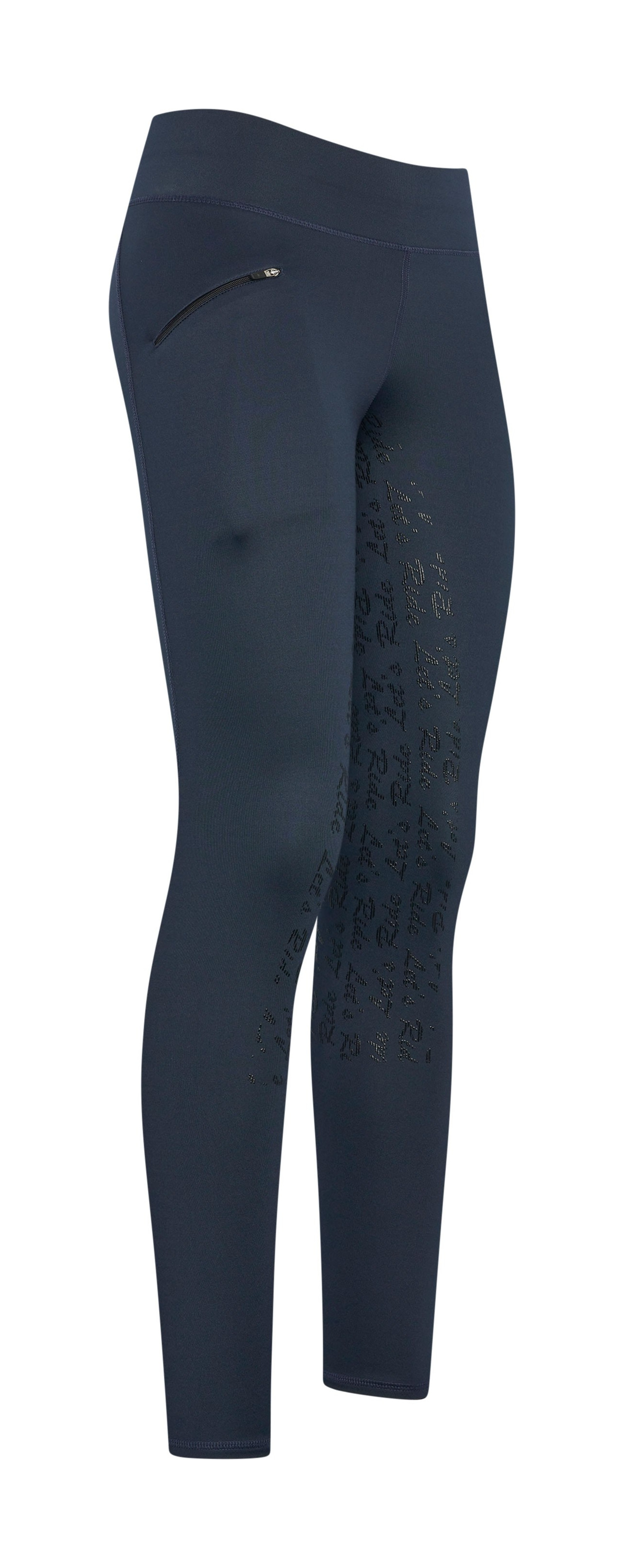 Legging de equitação Easy Rider Dietse Winter FullGrip Azul-marinho