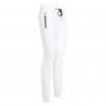 Calça de equitação Euro-Star Athleisuremen FullGrip masculino - Branco