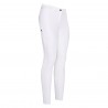 Calça de equitação Euro-star Equitation Queen Diamond FullGrip verão - Branco