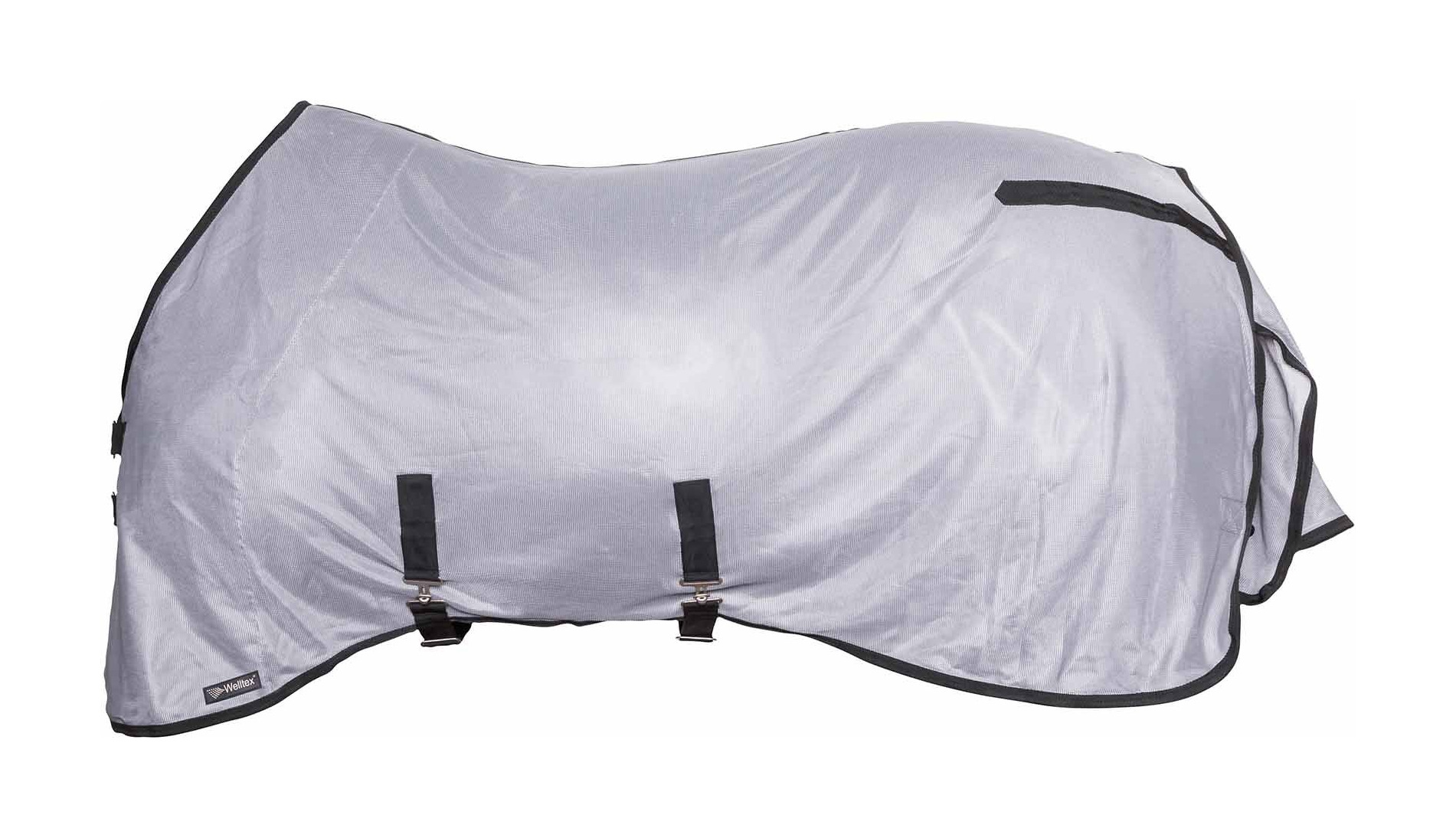 Capa anti-moscas Back on Track Buzter com pescoço Prata modelo antigo