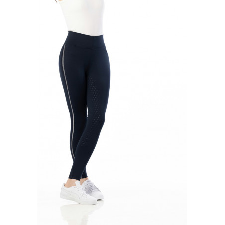 Calça Equithème Violette com fundo de silicone