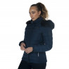 Parka feminina Sarnia Flags & Cup - Azul-marinho