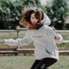 Sweat com capuz Equithème Britney Infantil - Cinzento