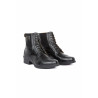 Botas de couro com atacadores frontais Jupiter mulher B Vertigo - Preto