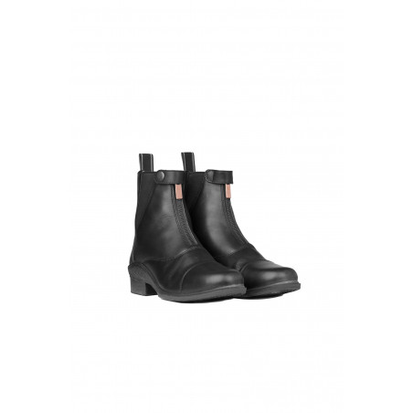 Botas de couro Rose com fecho éclair frontal Horze