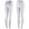 Calça de equitação cintura alta Tara silicone com grip completo feminino Horze - Cinza escuro