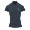 Polo Equithème Emma de mangas curtas - Azul-marinho
